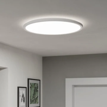 Eglo - LED Stmievateľné kúpeľňové stropné svietidlo LED/16,8W/230V 2700-6500K pr.50 cm IP44 biela + diaľkové ovládanie