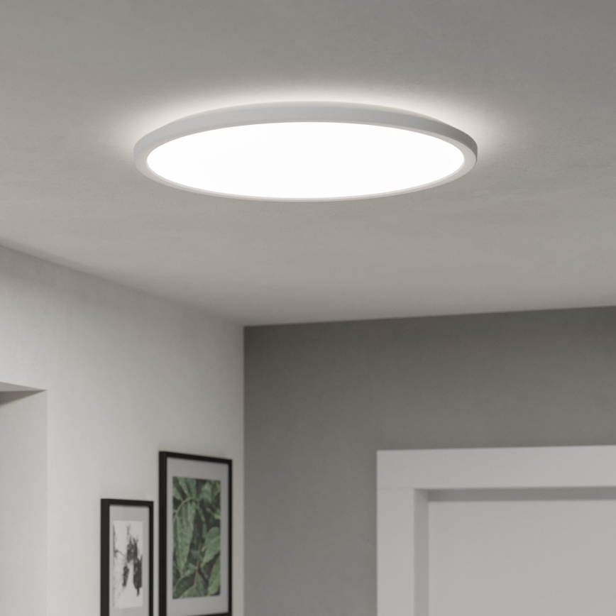 Eglo - LED Stmievateľné kúpeľňové stropné svietidlo LED/16,8W/230V 2700-6500K pr.50 cm IP44 biela + diaľkové ovládanie