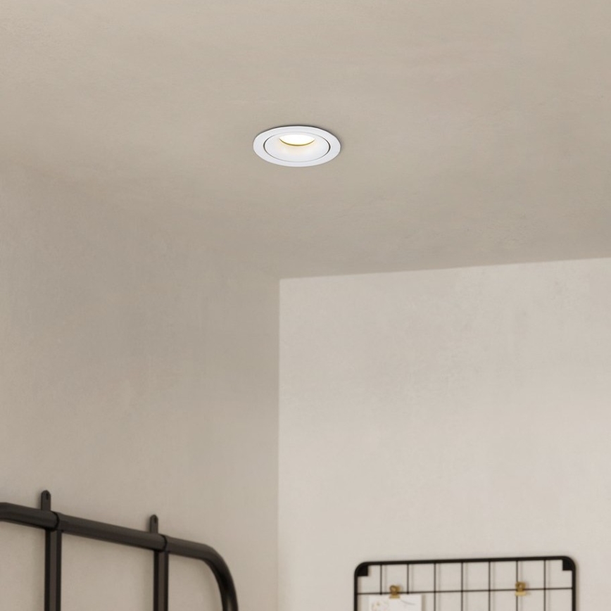 Eglo - LED Stmievateľné podhľadové svietidlo LED/4,9W/230V biela