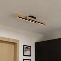 Eglo - LED Stmievateľné stropné svietidlo 2xLED/10W/230V 3000K čierna/béžová