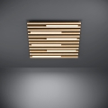 Eglo - LED Stmievateľné stropné svietidlo 6xLED/8,5W/230V 3000K 57,5x57,5 cm hnedá