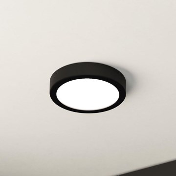 Eglo - LED Stmievateľné stropné svietidlo LED/11W/230V čierna pr. 16 cm