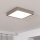 Eglo - LED stmievateľné stropné svietidlo LED/17W/230V matný chróm 21x21 cm