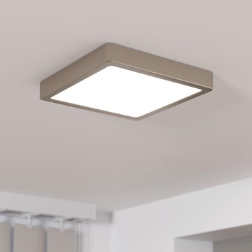 Eglo - LED Stmievateľné stropné svietidlo LED/17W/230V matný chróm