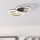 Eglo - LED Stmievateľné stropné svietidlo LED/20W/230V 4000K čierna/zlatá