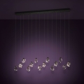 Eglo - LED Stmievateľný luster na lanku 14xLED/3W/230V 3000K čierna/číra