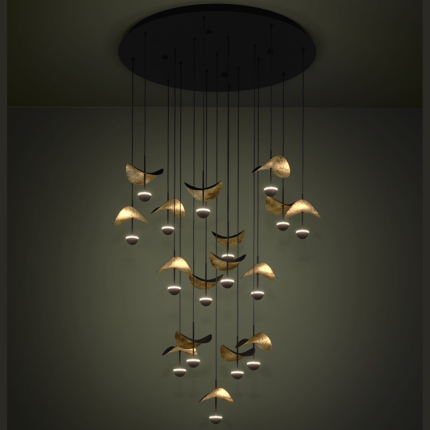 Eglo - LED Stmievateľný luster na lanku 17xLED/2,3W/230V 3000K pr. 78 cm