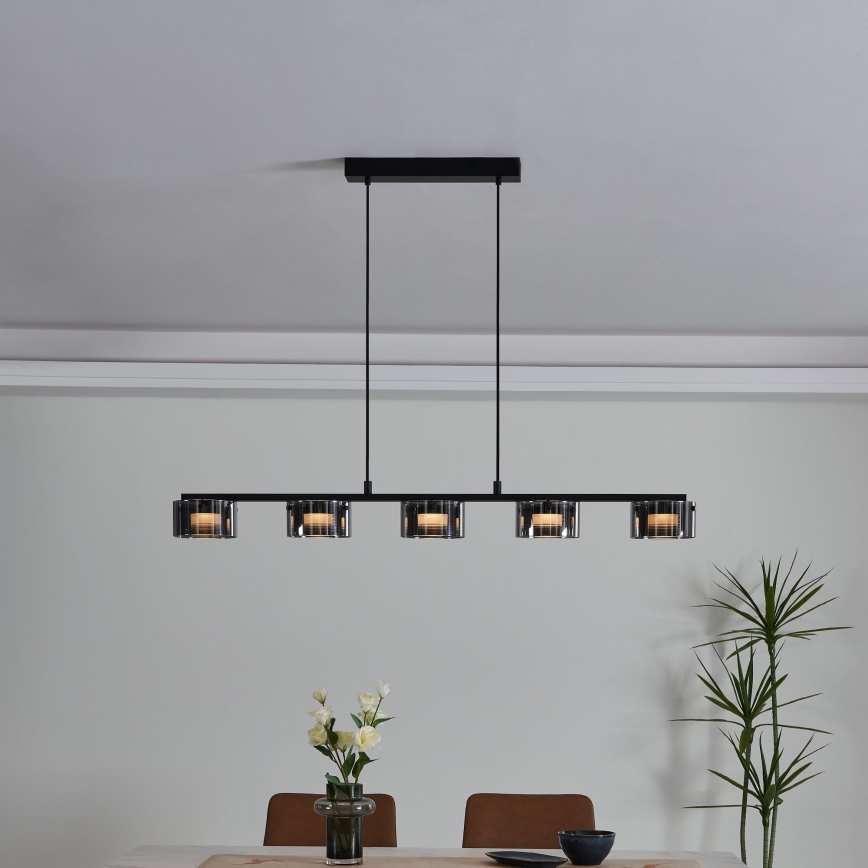 Eglo - LED Stmievateľný luster na lanku 5xLED/5,4W/230V
