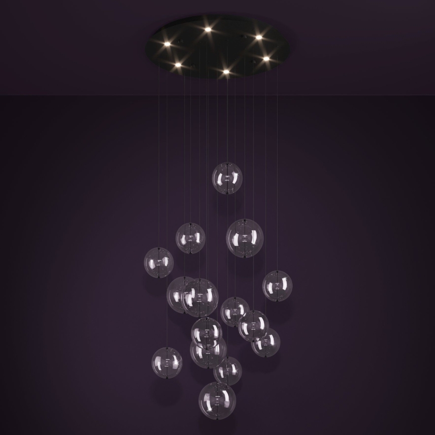 Eglo - LED Stmievateľný luster na lanku 6xLED/4,2W/230V 3000K číra