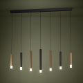 Eglo - LED Stmievateľný luster na lanku 7xLED/3,1W/230V 3000K antracit/zlatá