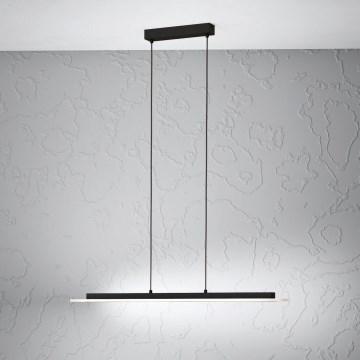 Eglo - LED Stmievateľný luster na lanku LED/57,5W/230V 3000K čierna + diaľkové ovládanie