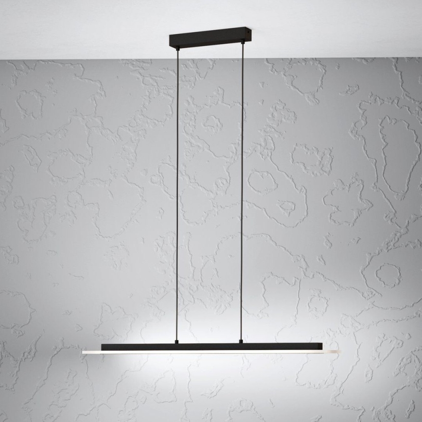 Eglo - LED Stmievateľný luster na lanku LED/57,5W/230V 3000K čierna + diaľkové ovládanie