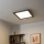 Eglo - LED Stmievateľný prisadený panel POZZALLO WOOD LED/21W/230V 2700-6500K 49,5x49,5 cm tmavohnedá + diaľkové ovládanie