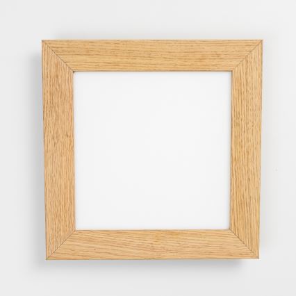 Eglo - LED Stmievateľný prisadený panel SALOBRENA 2 WOOD LED/16W/230V 4000K 34x34 cm hnedá