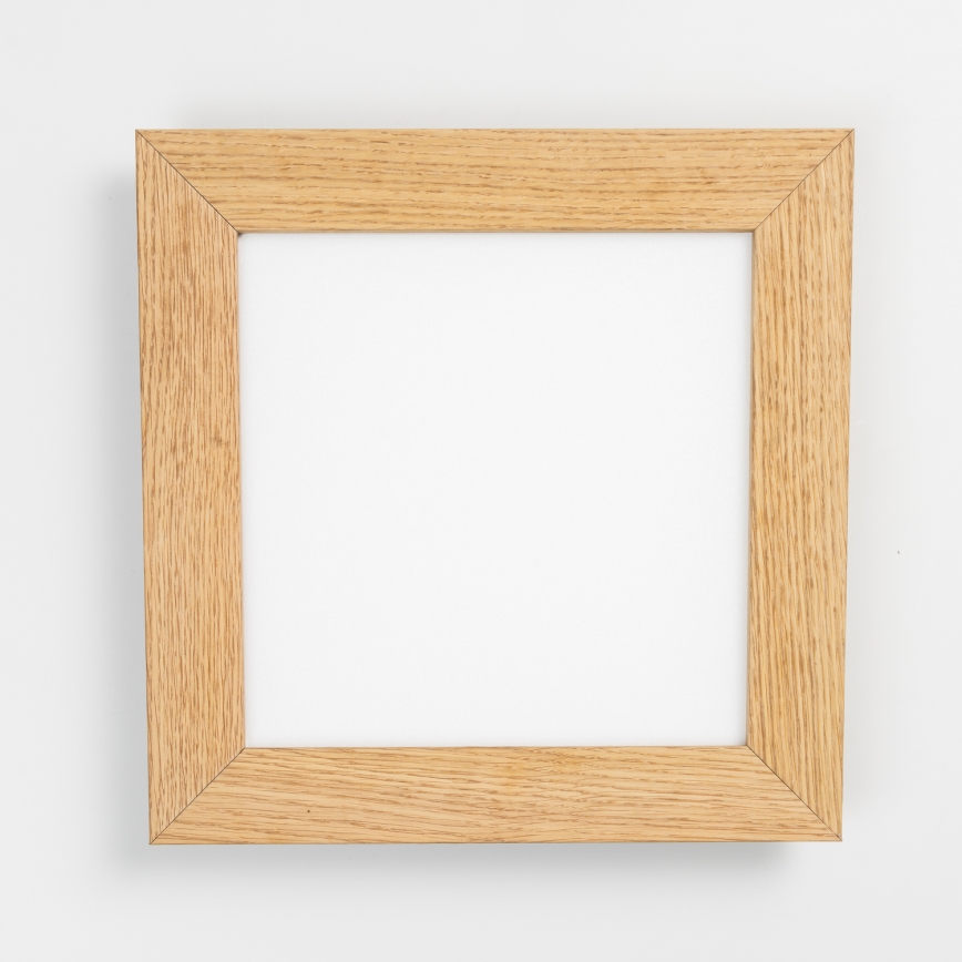 Eglo - LED Stmievateľný prisadený panel SALOBRENA 2 WOOD LED/16W/230V 4000K 34x34 cm hnedá