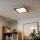 Eglo - LED Stmievateľný prisadený panel SALOBRENA 2 WOOD LED/16W/230V 4000K 34x34 cm hnedá
