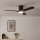 Eglo - LED Stmievateľný stropný ventilátor LED/17W/230V 3000/4000/5000K pr. 132 cm čierny + diaľkové ovládanie
