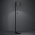 Eglo - LED Stojacia lampa 1xE27/40W/230V + LED/3,8W 3000K čierna