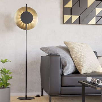 Eglo - LED stojacia lampa LED/11W/230V zlatá/čierna