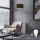 Eglo - LED Stojacia lampa TUNJA 1xE27/60W/230V + LED/2,1W pr. 38 cm matný chróm/hnedá