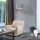 Eglo - LED Stojacia lampa TUNJA 1xE27/60W/230V + LED/2,1W pr. 38 cm matný chróm/šedá