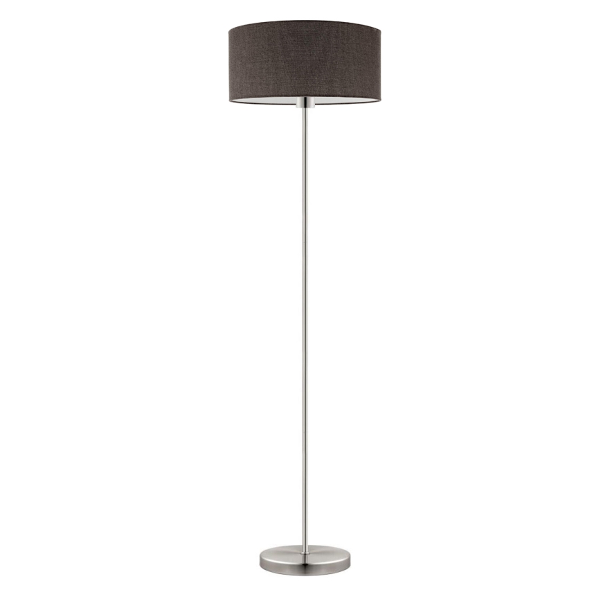 Eglo - LED  Stojacia lampa TUNJA 1xE27/60W/230V matný chróm/hnedá