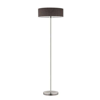 Eglo - LED  Stojacia lampa TUNJA 1xE27/60W/230V matný chróm/hnedá