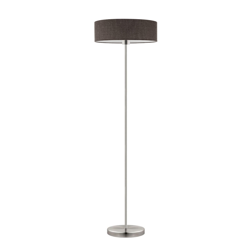 Eglo - LED  Stojacia lampa TUNJA 1xE27/60W/230V matný chróm/hnedá