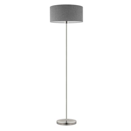 Eglo - LED  Stojacia lampa TUNJA 1xE27/60W/230V matný chróm/šedá