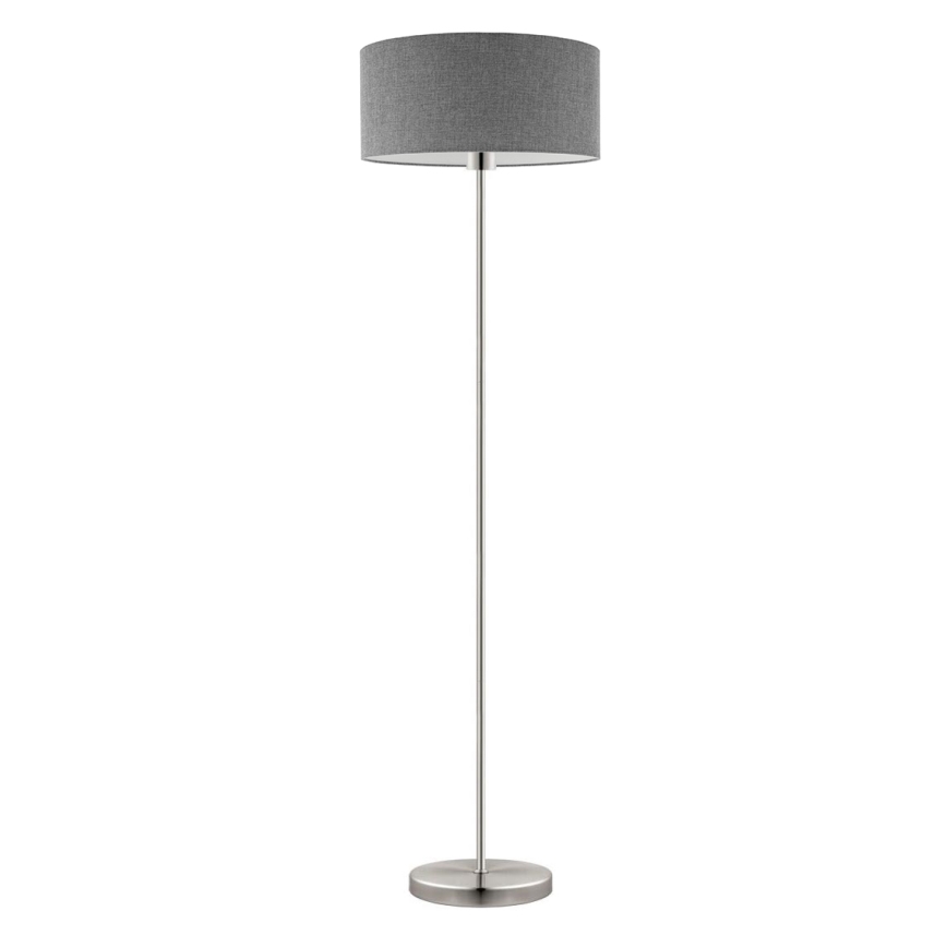 Eglo - LED  Stojacia lampa TUNJA 1xE27/60W/230V matný chróm/šedá