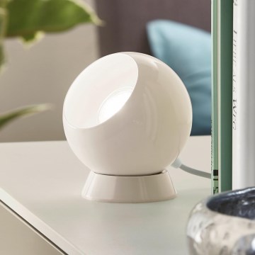 Eglo - LED Stolová/nástenná lampa 1xGU10/2,8W/230V biela