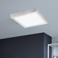 Eglo - LED stropné svietidlo 1xLED/25W/230V strieborné štvorcové 40x40 cm