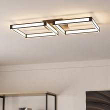 Eglo - LED Stropné svietidlo 2xLED/11,2W/230V čierna