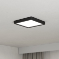 Eglo - LED stropné svietidlo LED/10,5W/230V 2700/4000/6500K 22x22cm čierne