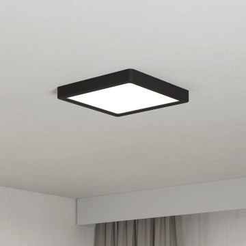 Eglo - LED stropné svietidlo LED/10,5W/230V 2700/4000/6500K 22x22cm čierne