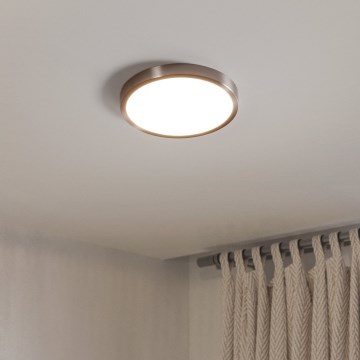 Eglo - LED stropné svietidlo LED/14,2W/230V 2700/4000/6500K priemer 27,8 cm matný chróm