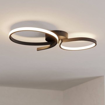 Eglo - LED Stropné svietidlo LED/21W/230V 3000K čierna