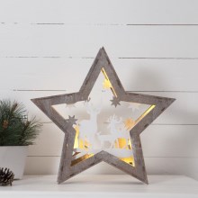 Eglo - LED Vianočná dekorácia 10xLED/0,03W/2xAA