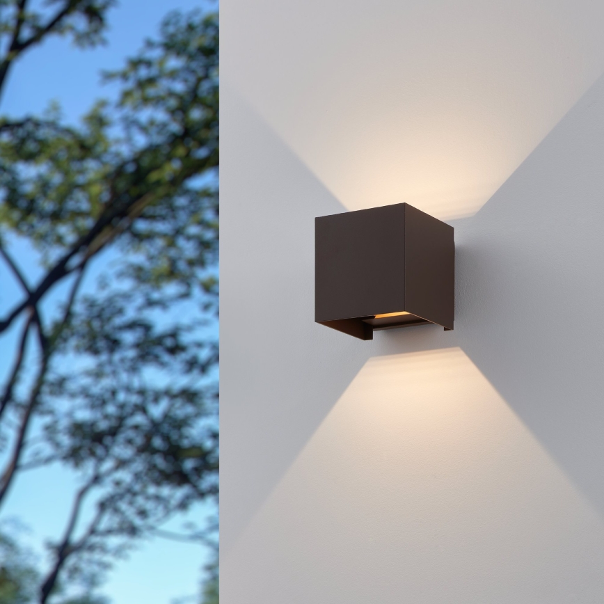 Eglo - LED Vonkajšie nástenné svietidlo 2xLED/2,8W/230V IP54 hnedá