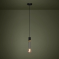 Eglo - Luster na lanku 1xE27/40W/230V čierna/zlatá
