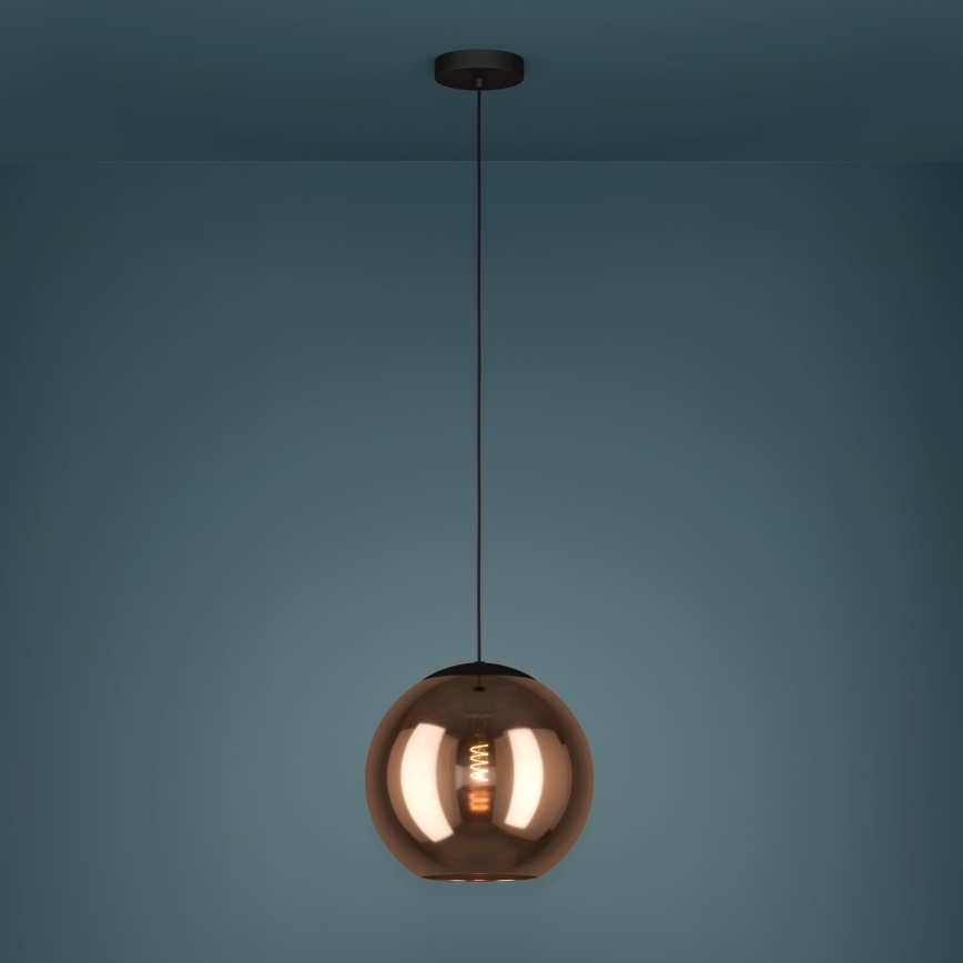 Eglo - Luster na lanku 1xE27/40W/230V medená