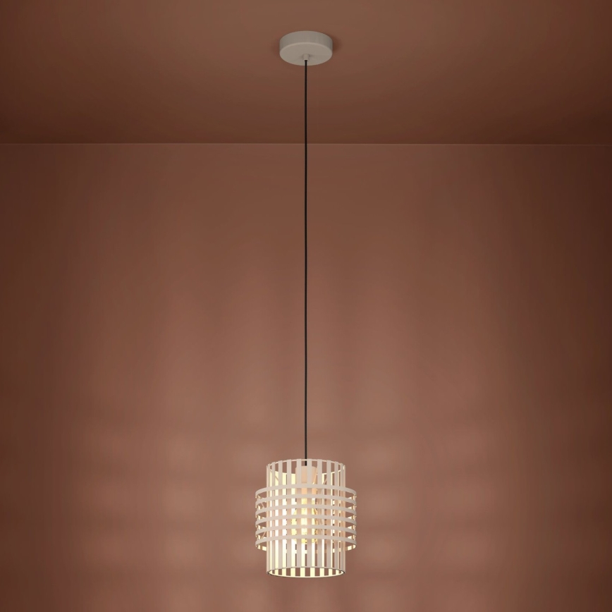Eglo - Luster na lanku 1xE27/40W/230V pr. 21 cm krémová