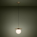 Eglo - Luster na lanku 1xE27/40W/230V zlatá