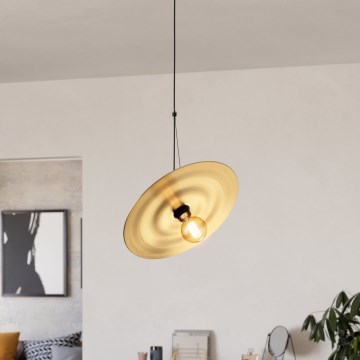 Eglo - Luster na lanku 1xE27/40W/230V zlatá
