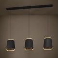 Eglo - Luster na lanku 3xE27/40W/230V čierna