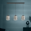 Eglo - Luster na lanku 3xE27/40W/230V dymová