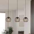 Eglo - Luster na lanku 3xE27/60W/230V čierny