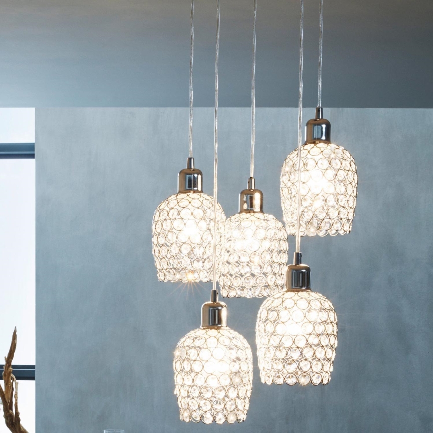 Eglo - Luster na lanku 5xE27/60W/230V