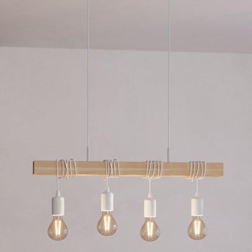 Eglo - Luster na lanku TOWNSHEND 4xE27/60W/230V - FSC certifikované
