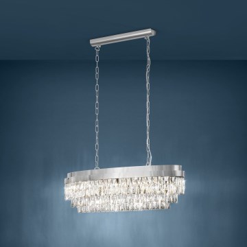 Eglo - Luster na reťazi 10xE14/40W/230V lesklý chróm